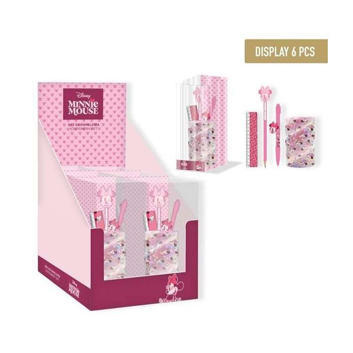 Set de papelería portalápices minnie talla única 1 Set de papelería portalápices minnie talla única 1