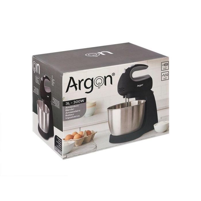 Amasadora 300W Negro Argon (Set de 4) 1 Amasadora 300W Negro Argon (Set de 4) 1