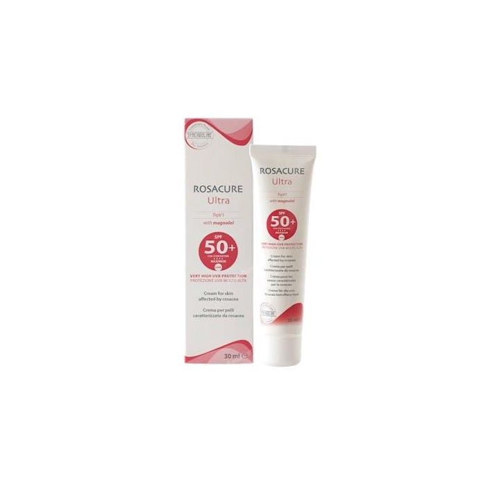 Rosacure ULTRA Crema de Día Facial Hidratante SPF50+ Anti-Rojeces y Eritema, Calma Picor Piel con Rosácea 30 ml