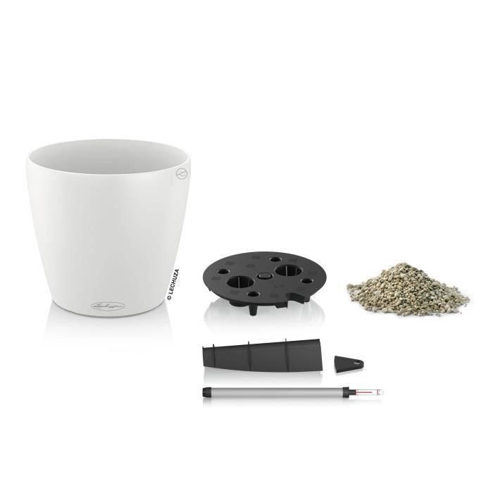 Jardinera - Classico color 28 - Kit completo - Blanco - 9 L - LECHUZA 1