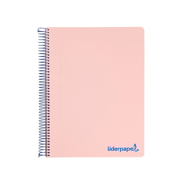 Liderpapel Cuaderno Espiral A5 Micro Wonder Tapa Plástico 120h 90gr Cuadro 5mm Rosa 2