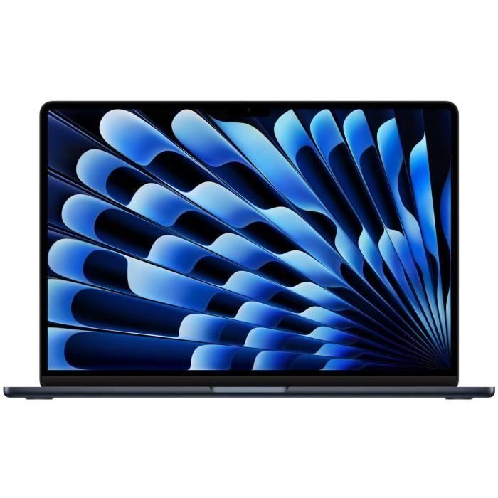 Apple - 15 MacBook Air M3 (2024) - 8GB RAM - 512GB almacenamiento - Medianoche - AZERTY Apple - 15 MacBook Air M3 (2024) - 8GB RAM - 512GB almacenamiento - Medianoche - AZERTY