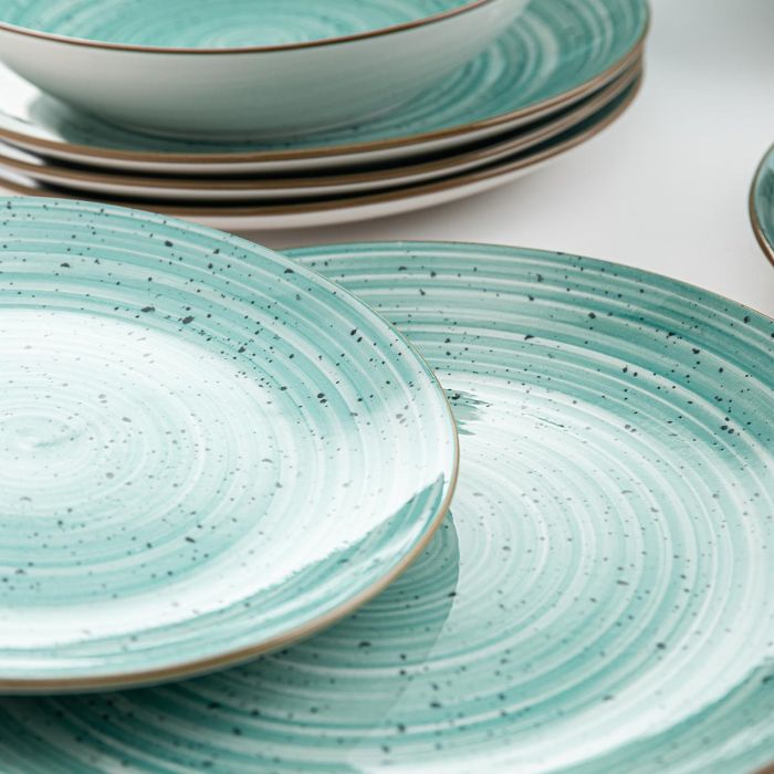 Quid Vajilla Porcelana Montreal Turquesa 18 Piezas para 6 Personas Apto Lavavajillas Microondas 3 Quid Vajilla Porcelana Montreal Turquesa 18 Piezas para 6 Personas Apto Lavavajillas Microondas 3