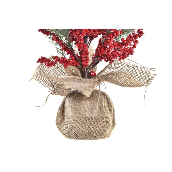 DKD Home Decor Árbol de Navidad Tradicional de Pvc Rojo Verde Natural, 35x70x35 cm (2 Unidades) 2 DKD Home Decor Árbol de Navidad Tradicional de Pvc Rojo Verde Natural, 35x70x35 cm (2 Unidades) 2