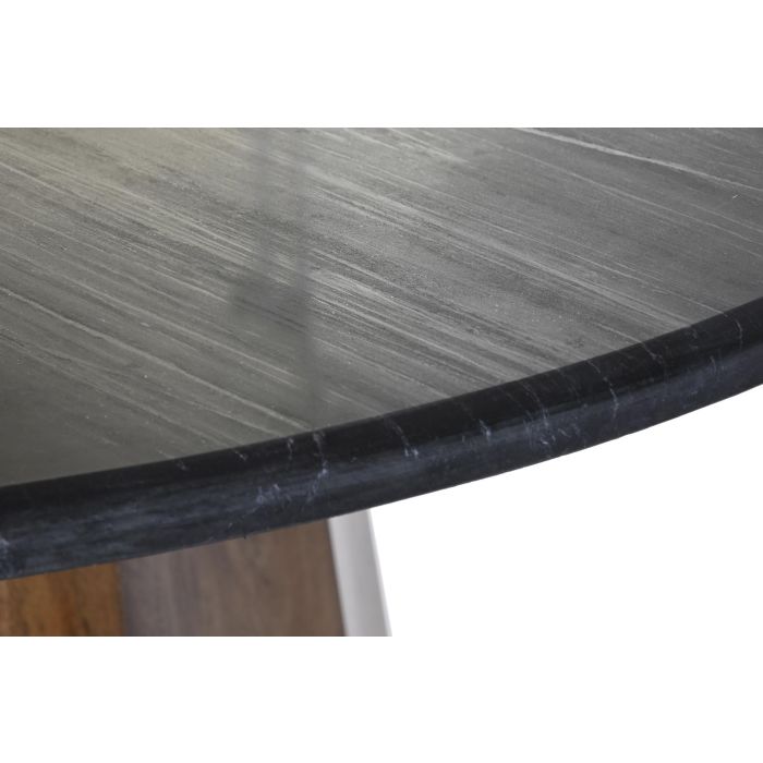 DKD Home Decor Mesa de Comedor Cuadrada Moderna Madera de Mango y Mármol Negro Marrón 120x120x76 cm Desmontable 2 DKD Home Decor Mesa de Comedor Cuadrada Moderna Madera de Mango y Mármol Negro Marrón 120x120x76 cm Desmontable 2