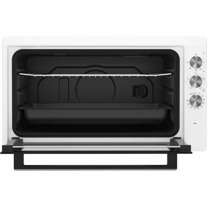 Beko BC50W Mini Horno Convección Natural 50 L, 4 Funciones, 2 Ventanas, Puerta de Cristal Desmontable, Blanco 3