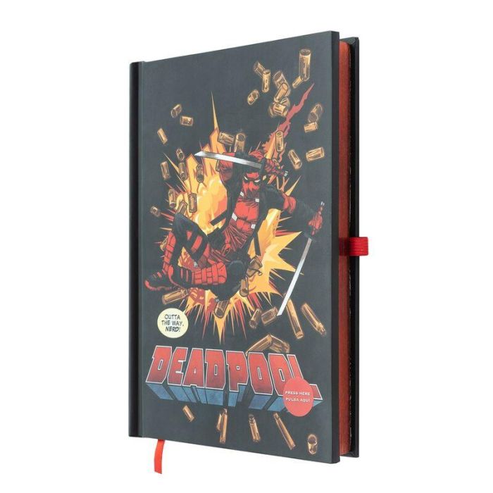 Cuaderno A5 premium led Deadpool Marvel 1