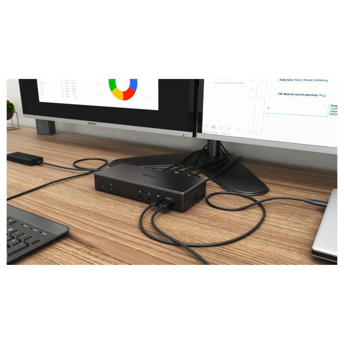 Hub USB i-Tec C31QUATTRODOCKPD Negro 10