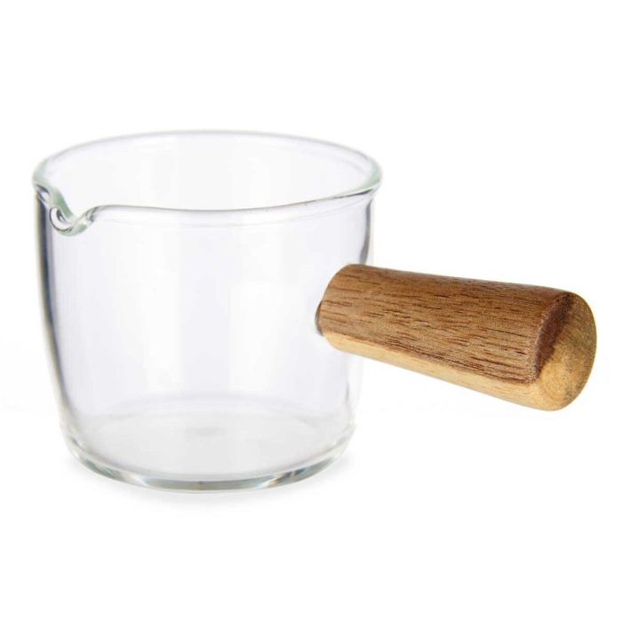 Cazo 100Ml De Cristal Borosilicato Mango Madera Vivalto 6X5CM (12 Unidades) Cazo 100Ml De Cristal Borosilicato Mango Madera Vivalto 6X5CM (12 Unidades)