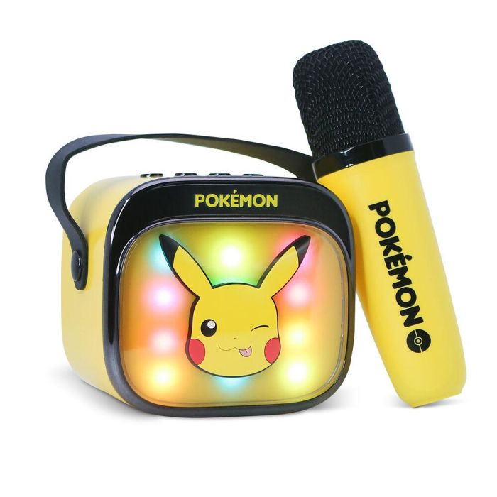 Altavoz y Micro Karaoke LED Pikachu Pokemon 7