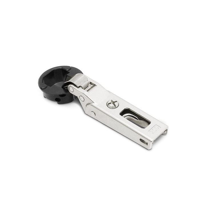 Salice Bisagra Para Cristal S200, Apertura 94°, Diámetro Ø26 mm, Codo Acodado, para Vidrio de 4-6 mm
