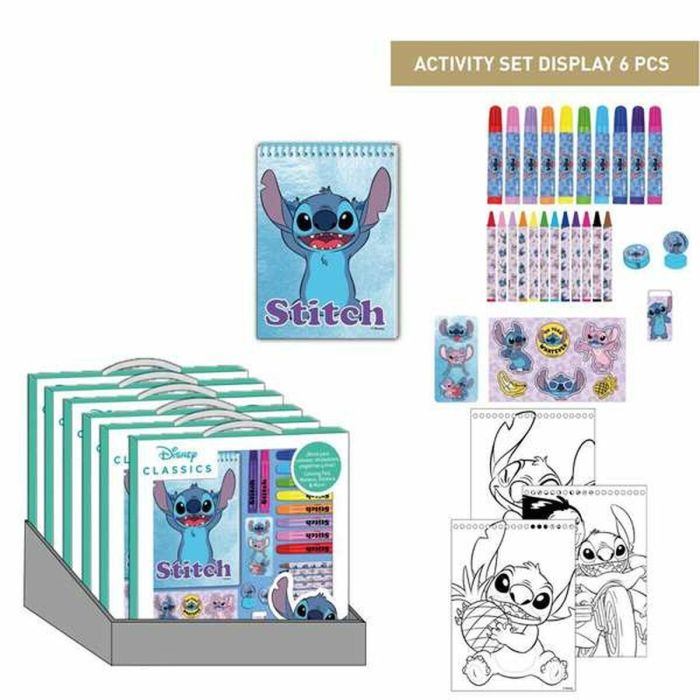 Set papeleria coloreable Stitch Disney 1 Set papeleria coloreable Stitch Disney 1