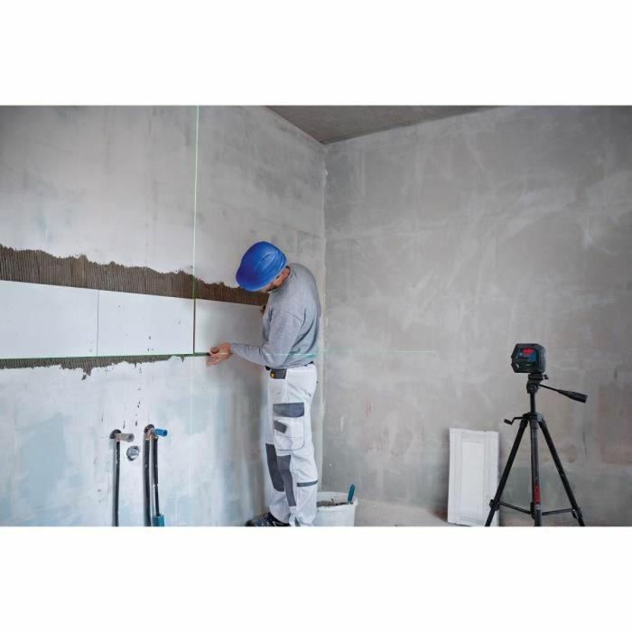 Bosch GCL 2-50 G + RM 10 Láser combinado de líneas y puntos de plomada verdes, alta visibilidad, protección IP64, 15 m de alcance para líneas 27 Bosch GCL 2-50 G + RM 10 Láser combinado de líneas y puntos de plomada verdes, alta visibilidad, protección IP64, 15 m de alcance para líneas 27