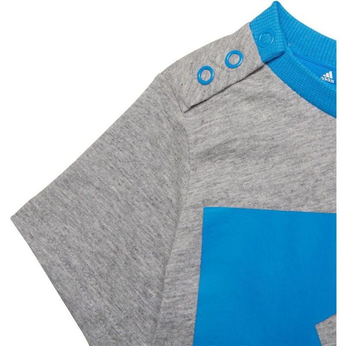Conjunto Deportivo para Niños Adidas Essentials Azul Gris 9-12 Meses 2