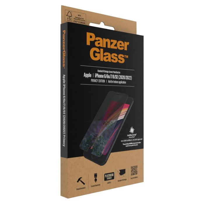 PanzerGlass Protector de Pantalla de Privacidad para iPhone 6/7/8/SE 2020/2022 3