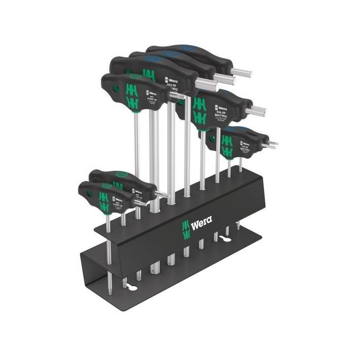 Wera 05004174001 Bicycle Set 6 – Juego de Destornilladores con Mango Corredero en T, 10 Piezas