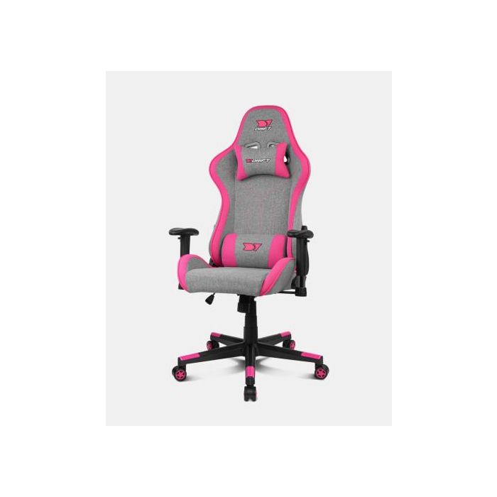 Drift DR90 PRO Silla para videojuegos de PC, Asiento acolchado Gris y Rosa 0 Drift DR90 PRO Silla para videojuegos de PC, Asiento acolchado Gris y Rosa 0