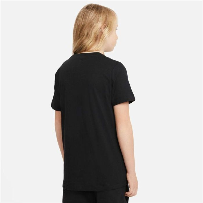 Camiseta de Manga Corta Infantil Nike Sportswear Negro 7-8 Años 3