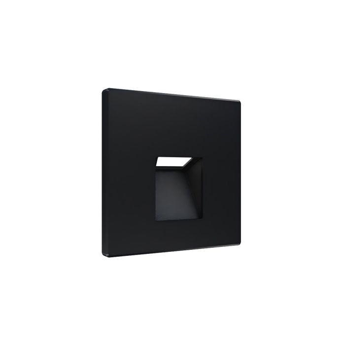 Foco LED Empotrable para Escaleras, Frontal Magnético, 3W, IP65, 3000K, Luz Blanco Cálido - Negro