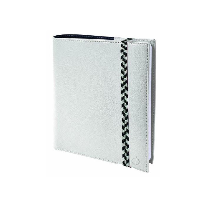 Agenda Anual (2026) Quo Vadis Time&Life Medium Ml Sobrecubierta Wire-O Tapa Simil Piel Con Goma 160X160 S/V 2 Pag. Blanco