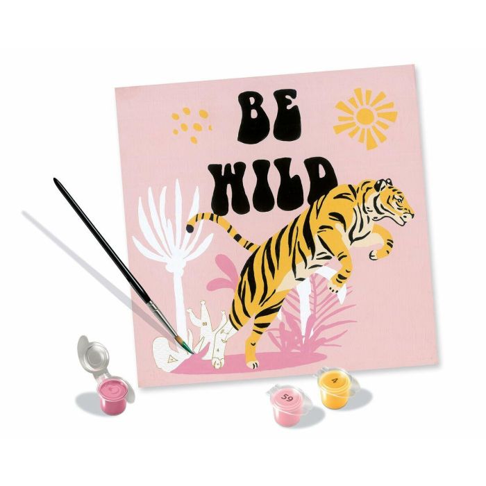 Ravensburger RAV4005556236657 CreArt 20x20cm Kit para Pintar por Números - Diseño 'Be Wild' Edición Jolane 4 Ravensburger RAV4005556236657 CreArt 20x20cm Kit para Pintar por Números - Diseño 'Be Wild' Edición Jolane 4
