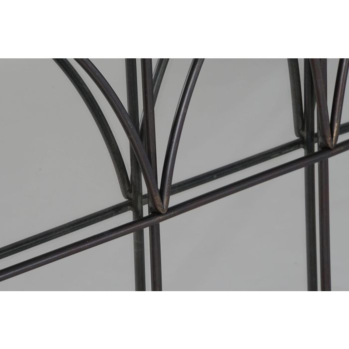 DKD Home Decor Espejo Moderno de Metal Negro, Medidas 76 cm Ancho x 76 cm Alto x 4 cm Profundidad 2