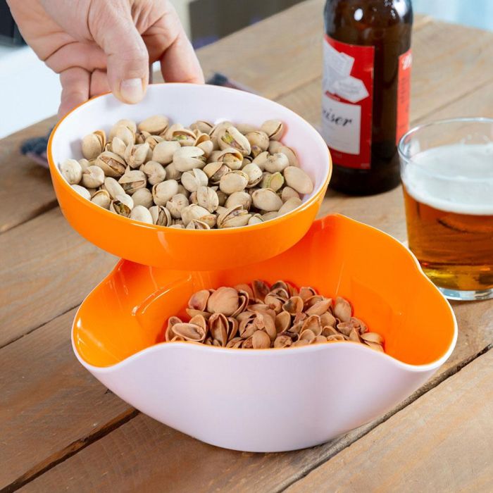 Bols para Aperitivos 2 en 1 InnovaGoods 2 Piezas 4 Bols para Aperitivos 2 en 1 InnovaGoods 2 Piezas 4