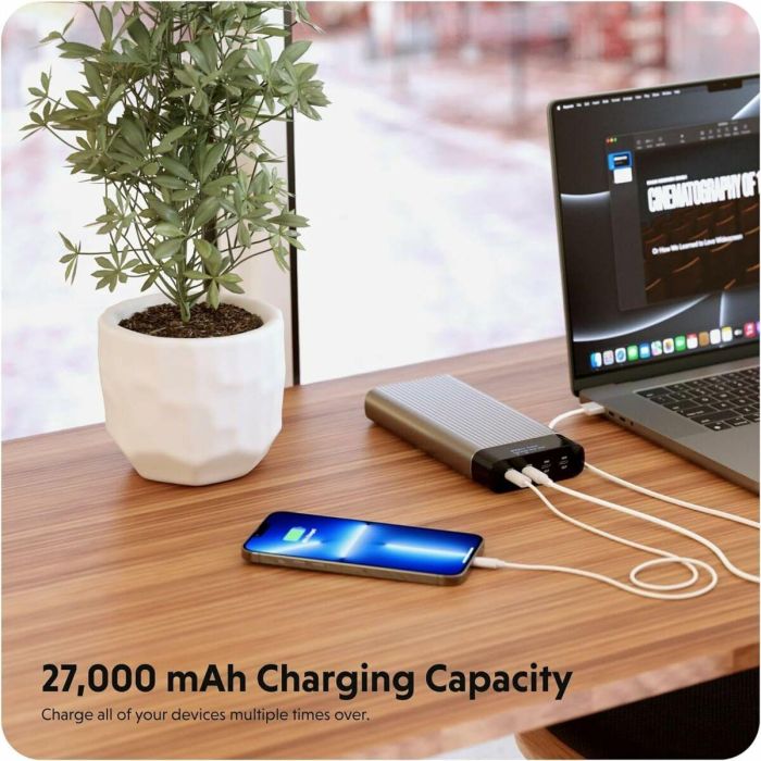 HYPER HJ245B Batería Externa 27000 mAh Plata 1 HYPER HJ245B Batería Externa 27000 mAh Plata 1