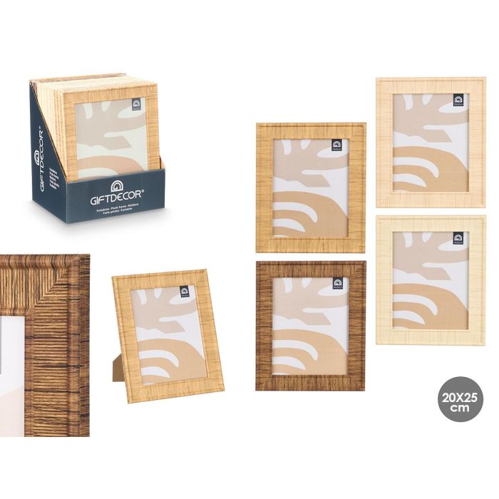 Giftdecor Portafoto Rayado 20x25 cm - Madera (MDF) y Vidrio, Colores Surtidos (24 Unidades) Giftdecor Portafoto Rayado 20x25 cm - Madera (MDF) y Vidrio, Colores Surtidos (24 Unidades)