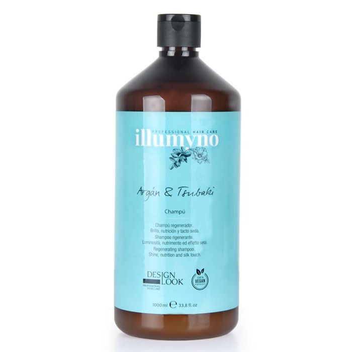Champú Illumyno 1000ml - Brillo, Nutrición y Tacto Seda con Aceites de Argán y Tsubaki - Design Look Champú Illumyno 1000ml - Brillo, Nutrición y Tacto Seda con Aceites de Argán y Tsubaki - Design Look