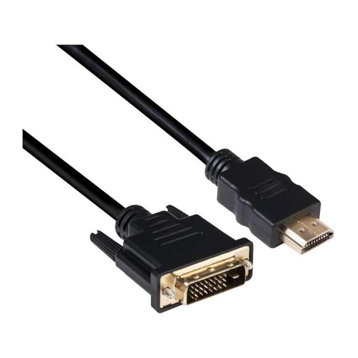 Club3D Cable Adaptador DVI Dual Link a HDMI 1.4 Macho 2m (6.56ft) 4K 30Hz 3840x2160p Bidireccional Plug and Play Negro Club3D Cable Adaptador DVI Dual Link a HDMI 1.4 Macho 2m (6.56ft) 4K 30Hz 3840x2160p Bidireccional Plug and Play Negro