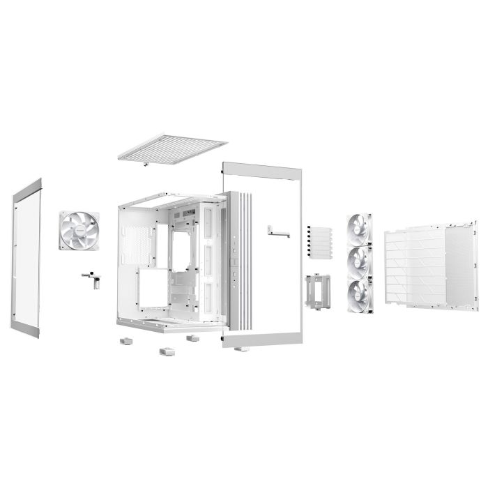 be quiet! Light Base 600 LX White Midi Tower PC Gaming con Ventana Lateral e Iluminación RGB 2