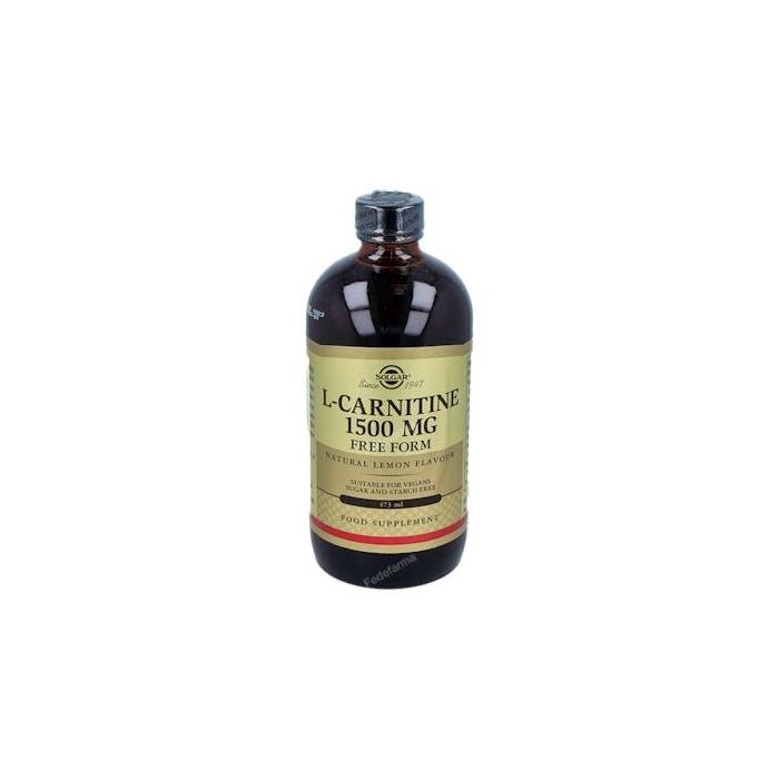 SOLGAR L-Carnitina Liquida 1500Mg. 473Ml. Apto para Veganos Sabor Limón