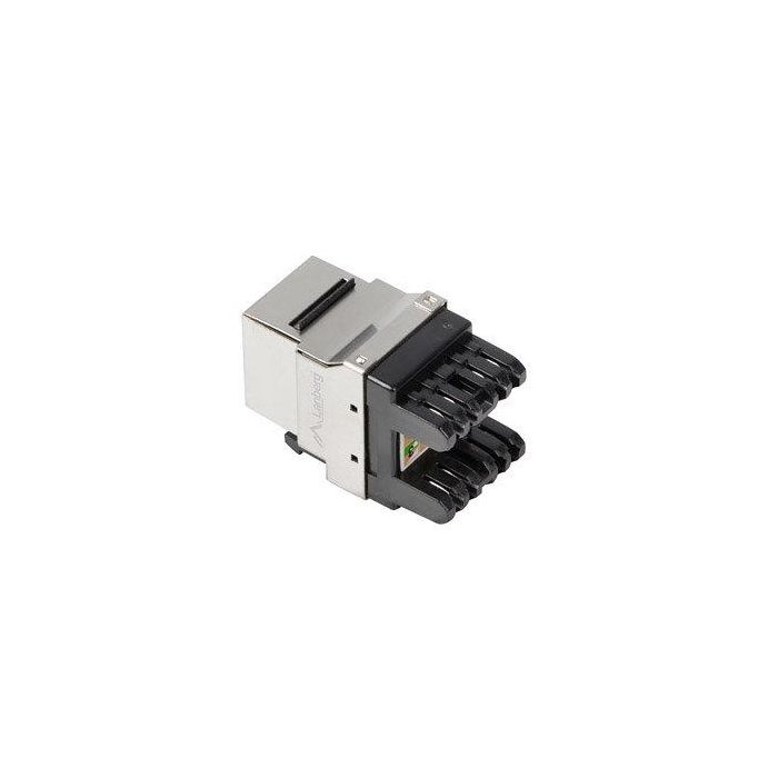Lanberg KSF6-1000 Módulo Conector de Red Plano RJ-45 Negro Metálico Lanberg KSF6-1000 Módulo Conector de Red Plano RJ-45 Negro Metálico