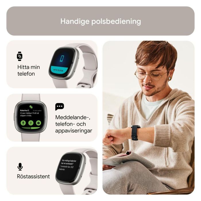 Smartwatch Google Sense 2 Blanco 1,58" 17 Smartwatch Google Sense 2 Blanco 1,58" 17