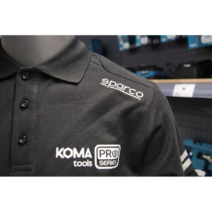 Polo de Manga Corta Sparco Koma Tools 02415nrgs S 4