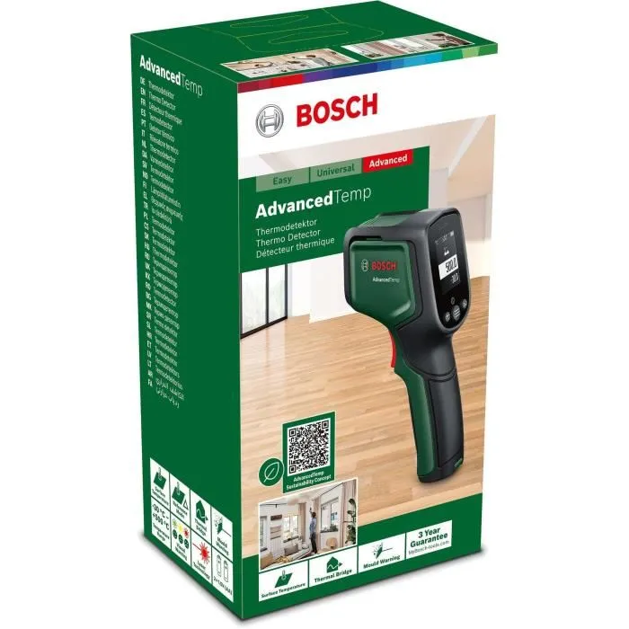 Bosch Detector Térmico AdvancedTemp para Aislamiento y Clima Interior con Mediciones Infrarrojas 1