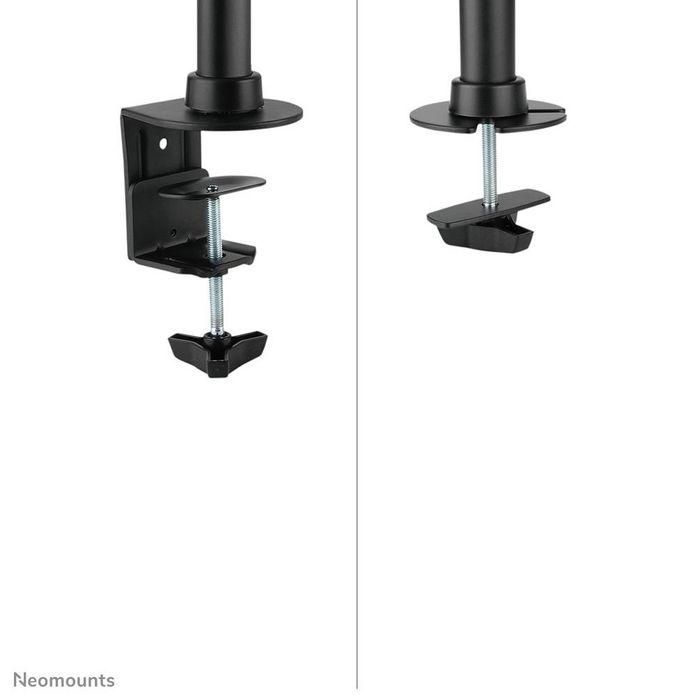 Neomounts FPMA-DCB100DBLACK Soporte de Escritorio Doble para 2 Monitores 10-27" hasta 10kg por Pantalla, Inclinable y Giratorio, Negro 6