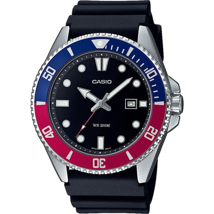 Casio CAS4549526323997 Reloj para Hombre Negro de Acero, con 20 Bares de Resistencia al Agua