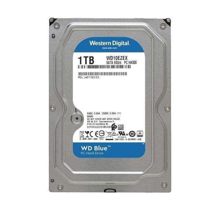 Disco Duro Western Digital Blue WD10EZEX 3.5" 1 TB Sata III 7200 rpm 3,5" 1 TB 1 TB HDD 3