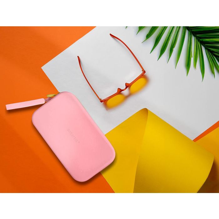 Estuche Portatodo Antartik Tropical Dive Silicona Soft Rectangular 190x120x25 mm Rosa Chicle 8