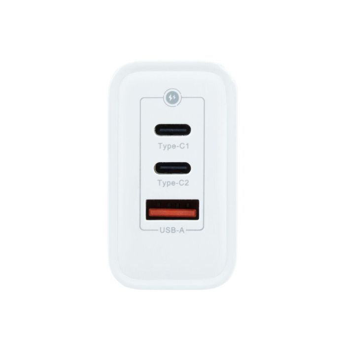 COOLBOX CARGADOR GAN 65W USB-C/USB-C/USB-A PARED 3