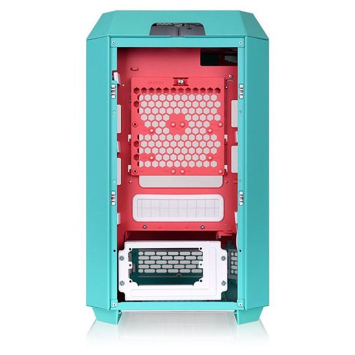 Thermaltake The Tower 250 Mini Tower PC Mini-ITX Mentha con Rojo. Ventilador frontal 2x 120mm. 2 puertos USB 3.2 Gen 1. 3
