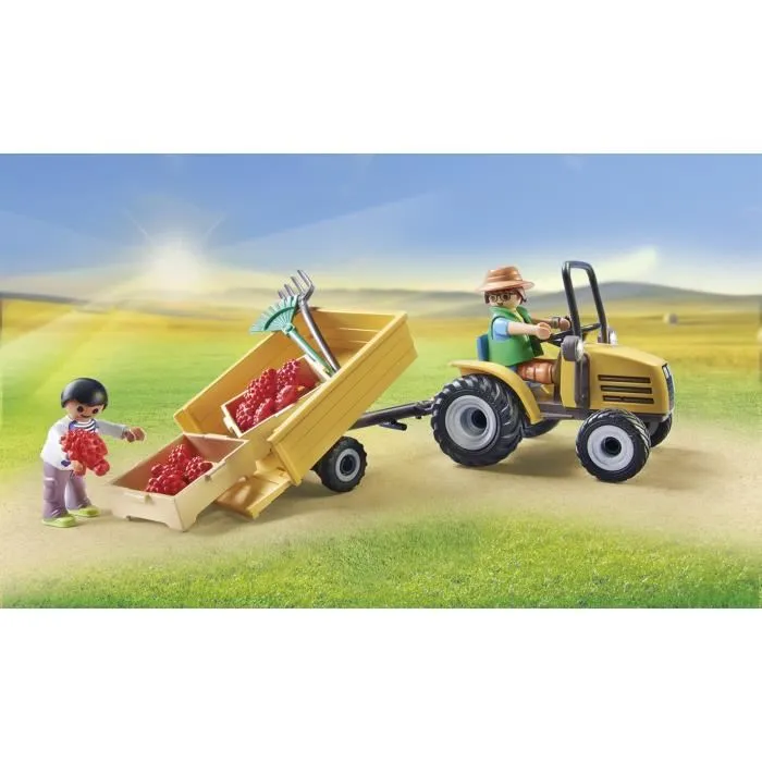 Playmobil Tractor Con Tráiler Y Cisterna Country 71442 - Juego de Aventura Agrícola para Niños +4 Años 4