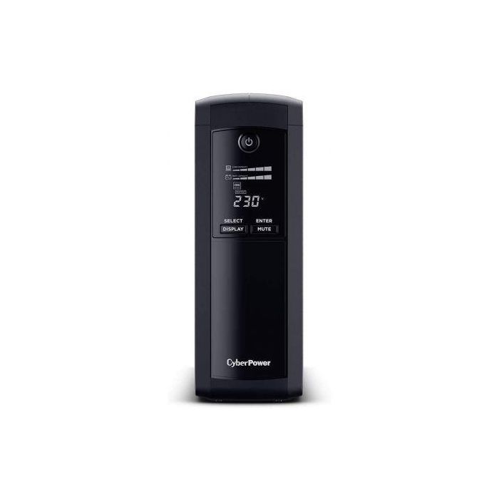 Cyberpower SAI Línea Interactiva VP1200ELCD-DE 1200VA-720W Formato Torre con 5 Salidas 1 Cyberpower SAI Línea Interactiva VP1200ELCD-DE 1200VA-720W Formato Torre con 5 Salidas 1