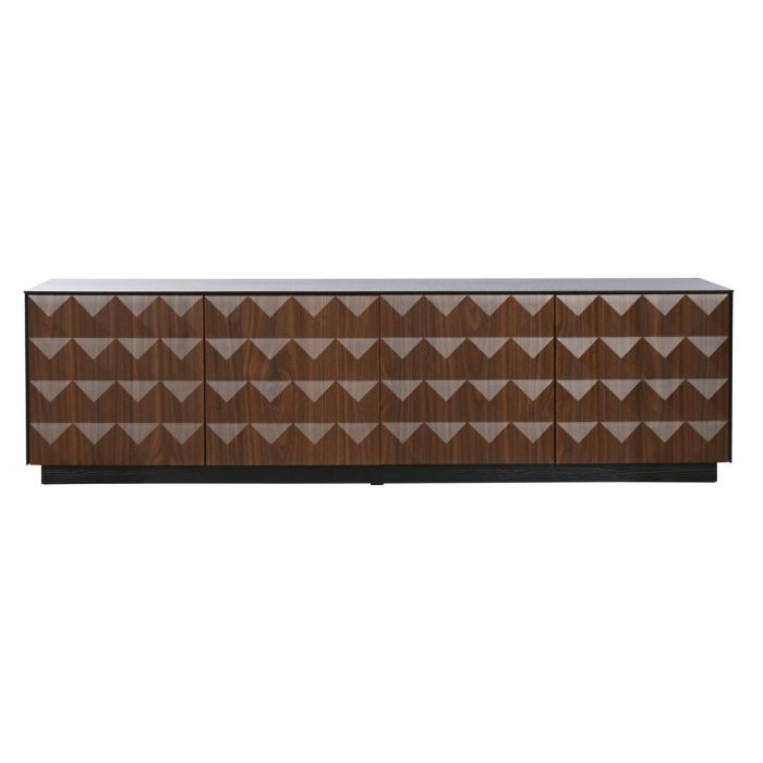 Mueble Tv Moderno DKD Home Decor Negro Marron 40 x 45.5 x 161.2 cm 1