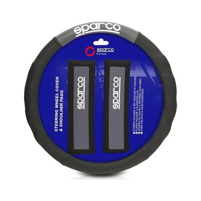 Funda para Volante + Almohadillas para Cinturón Sparco SPC1111 Universal 0 Funda para Volante + Almohadillas para Cinturón Sparco SPC1111 Universal 0