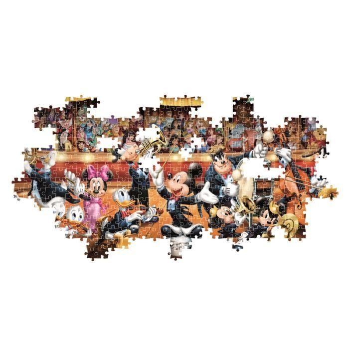 CLEMENTONI - Panorama compacto de 1000 piezas - Orquesta Disney 2 CLEMENTONI - Panorama compacto de 1000 piezas - Orquesta Disney 2