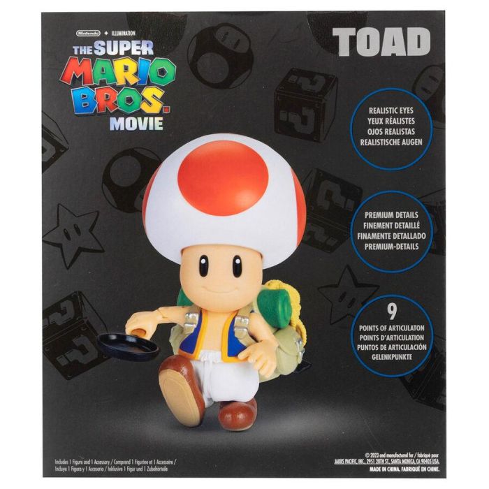 JAKKS PACIFIC Figura Toad Super Mario Bros 13cm 8 JAKKS PACIFIC Figura Toad Super Mario Bros 13cm 8