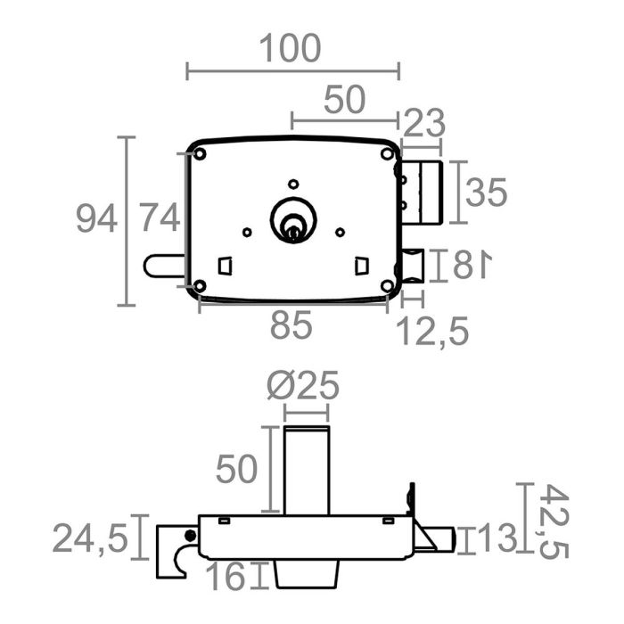 Cerradura Micel Izquierda 2 Cerradura Micel Izquierda 2